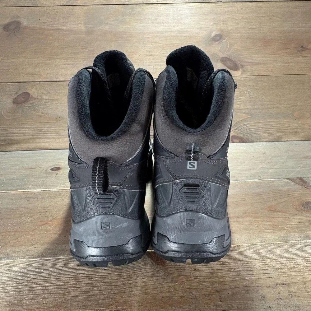 Salomon X Ultra Mid Winter Mens size 11.5 shoes Black Waterproof Hiking Boots